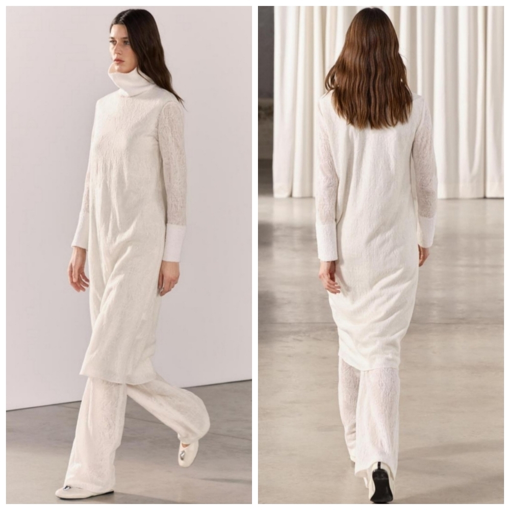 WOOL JACQUARD MAXI DRESS By Zara